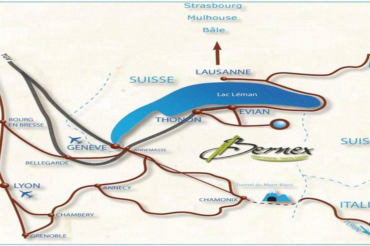 Le 211,Ski Et Randonnee, Lave Linge ,Parking Bernex Ngoại thất bức ảnh